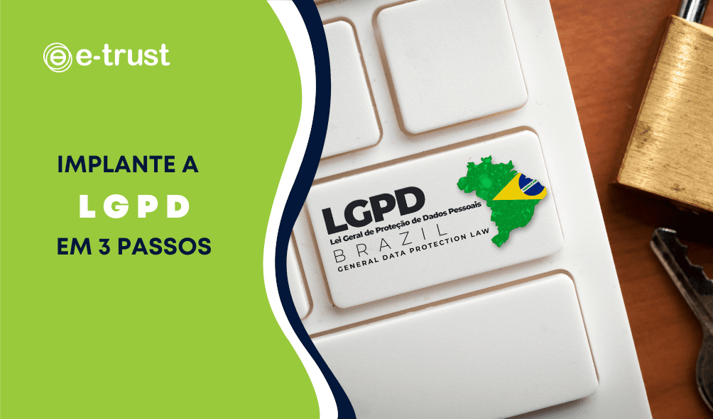 implante a lgpd em três passos