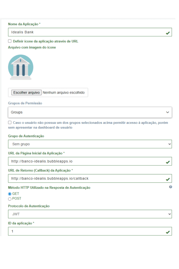 integrar aplicação com matasenha 3
