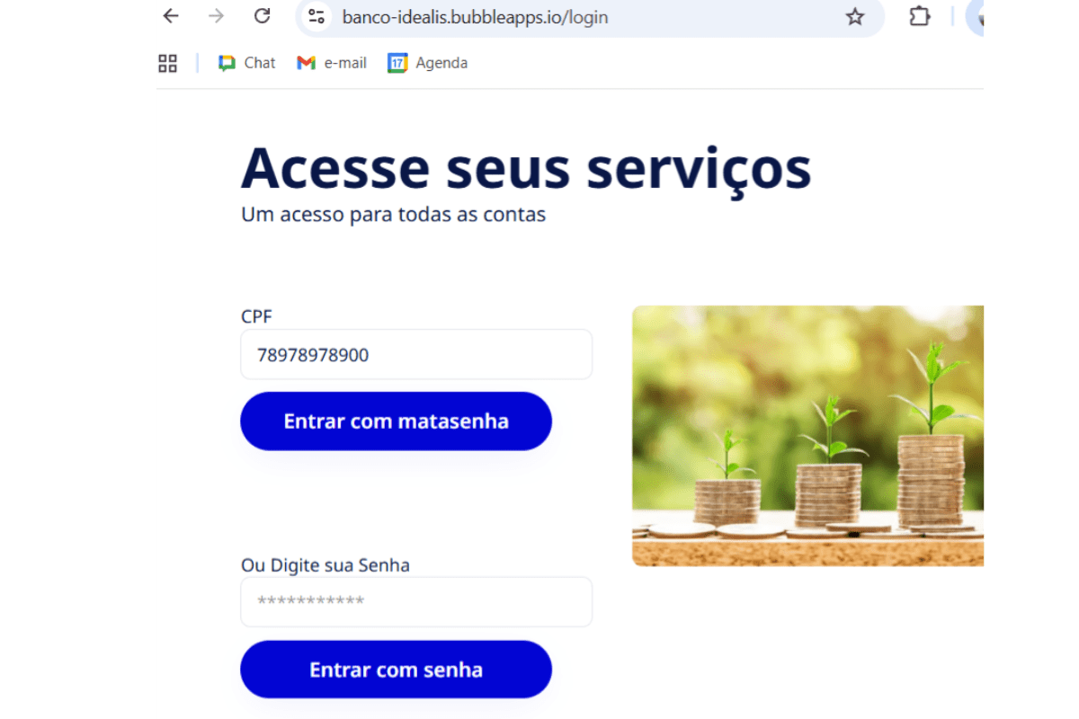 integrar aplicação com matasenha 5