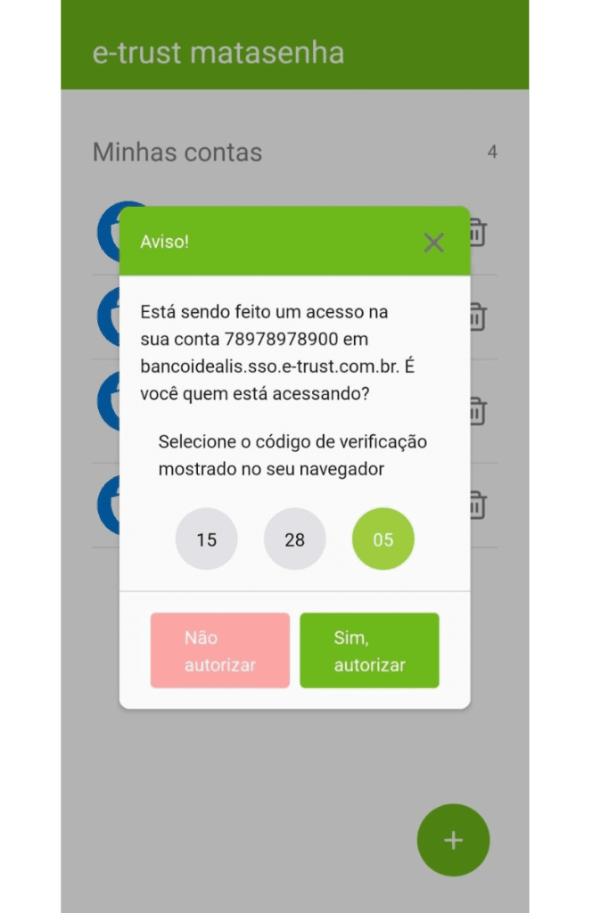 integrar aplicação com matasenha 6